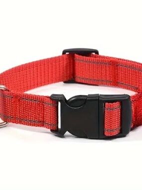 Red Reflective Standard Pet Collars Dog Collar